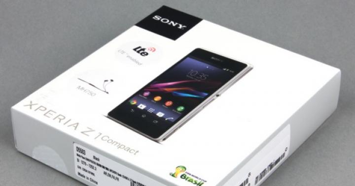 Sony Z1 Compact smartfonu: baxış, fotoşəkillər, müştəri rəyləri Görünüş və istifadə rahatlığı