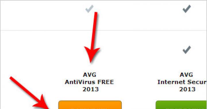 Pulsuz AVG antivirusunun quraşdırılması AVG-dən istifadə edərək və quraşdırma